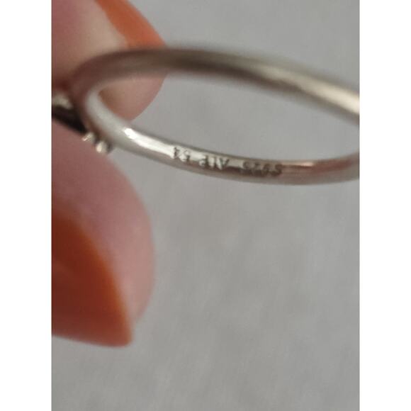 Authentic Pandora Rings & Earrings Cherry Blossom Ring Set Studs Sterling Silver - Picture 9 of 15